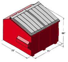 6 yard front load dumpster